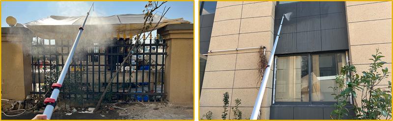 M MINGLE Telescoping Pressure Washer Wand 20 Feet Aluminum with 2 Extension Wands, 5 Spray Nozzle Tips, 2 Couplers & Support Belt, 4000 PSI, ChristmasGift