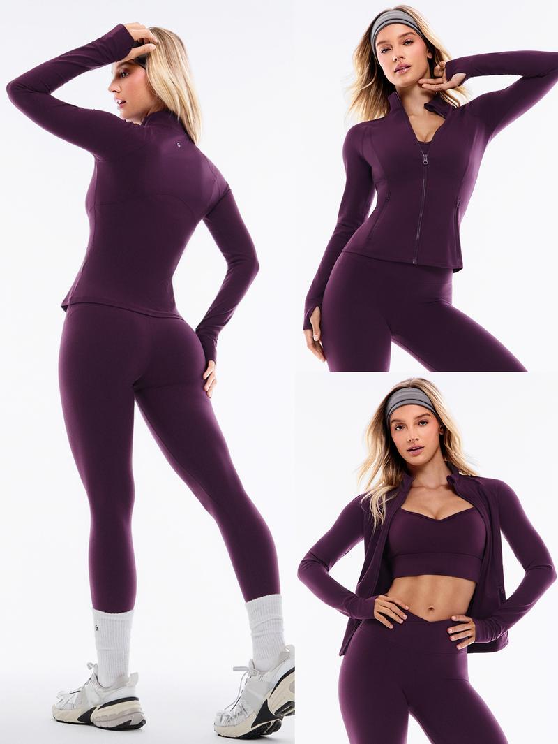 GLOWMODE 2PCS Slim-It BBL Jacket and 31" Flare Leggings Daily Set
