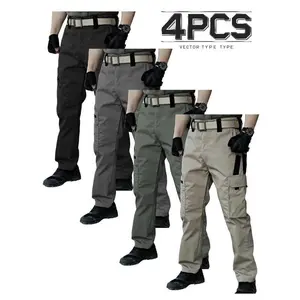 Men'S Lightweight Work Pants - Durable, Breathable, Quick-drying With Multiple Pockets, Suitable For Outdoor Adventure, , All-season Pants Straight leg pants Resistant Outdoor Wear, Hiking Pants Casual Cargo Beige wear-resistant outdoor training pant