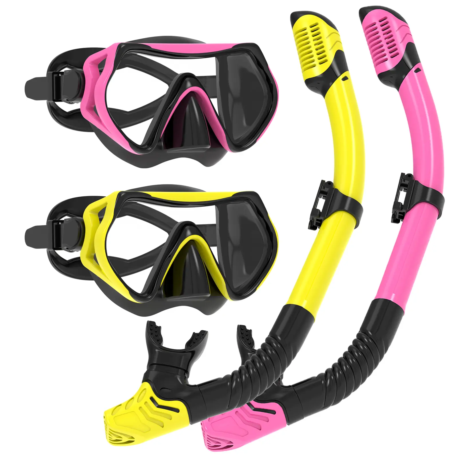 JRing Snorkeling Gear for Adults, Snorkel Mask with Top Dry Valve - Panoramic View Anti-Leak and Anti-Fog for Snorkeling, Scuba Diving, Freediving & Swimming for Men Women, also available as swimming goggles and snorkel tiktokshopbacktoschool