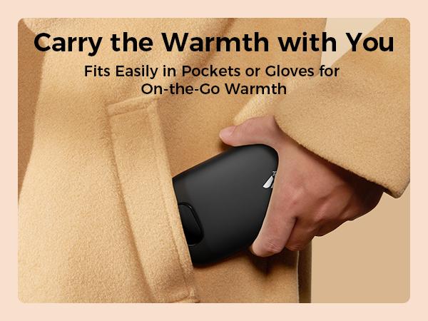 Aecooly Glow 01 Portable Magnetic Hand Warmer 10000mAh Rechargeable 2 Pack Magnetic combo 72 Heat Levels (104–140°F)  Fast Heating Gifts for Women & Men