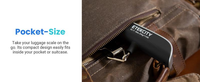 Etekcity Luggage Scale, Travel Essentials, Digital Weight Scales for, Portable Handheld Scale with Temperature Sensor, Rubber Paint, 110 Pounds, TikTokShopHolidayHaul Deal