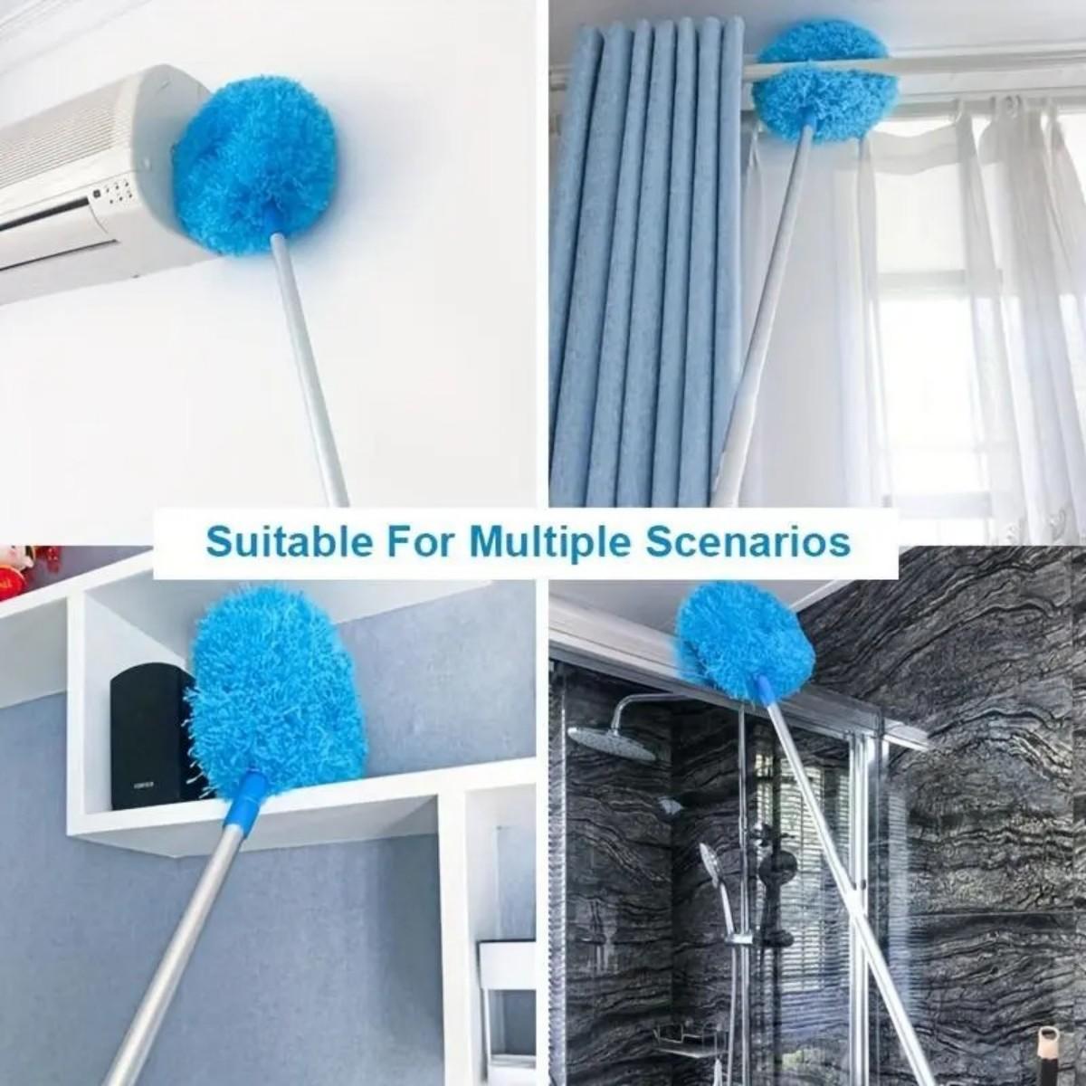 【Money-Back Guarantee】Extendable Microfiber Ceiling Fan Duster Long Handle Dust Locking Reusable Machine Washable Effortless Cleaning Brush for High Ceilings & Ceiling Fans dust fan