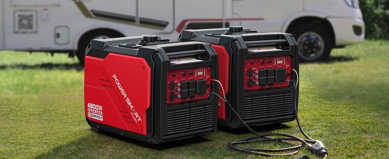 PowerSmart 4800W\3800W Electric Start Portable Inverter Generator, CO Detection,Gas Powered,CO Sensor Technology, RV Ready 30A Outlet, Parallel Capable, Generators for Home Backup Emergency Use Camping, EPA Compliant(PS5046CE) PowerSmart 4800W\3800W Electric Start Portable Inverter Generator, CO Detection,Gas Powered,CO Sensor Technology, RV Ready 30A Outlet, Parallel Capable, Generators for Home Backup Emergency Use Camping, EPA Compliant(PS5046CE)