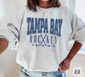 Vintage Tampa Bay Hockey Sweatshirt | Retro Tampa Bay T-Shirt or Hoodie for Fans | Florida Game Day Gear