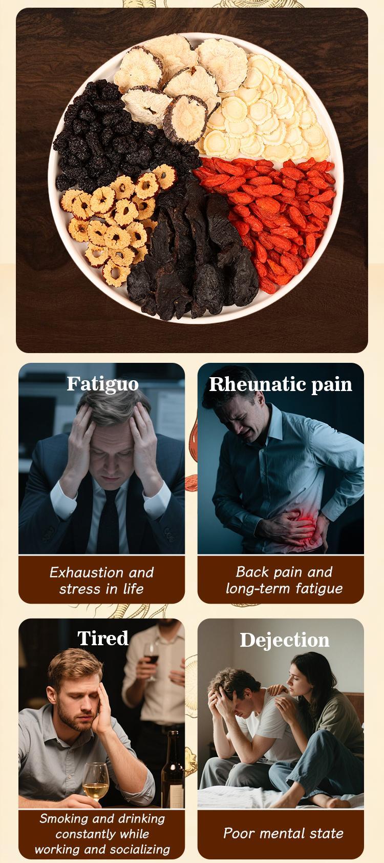 Kidney Tea Formula Ginseng Five Treasure Tea Organic Detox Cleanse Value Pack for Men Women Dairy-Free Chinese Herbal Beverage Natural Kidney Tea Formula Ginseng Five Treasure Tea Organic Detox Cleanse Value Pack for Men Women Dairy-Free Chinese Herbal Beverage Natural