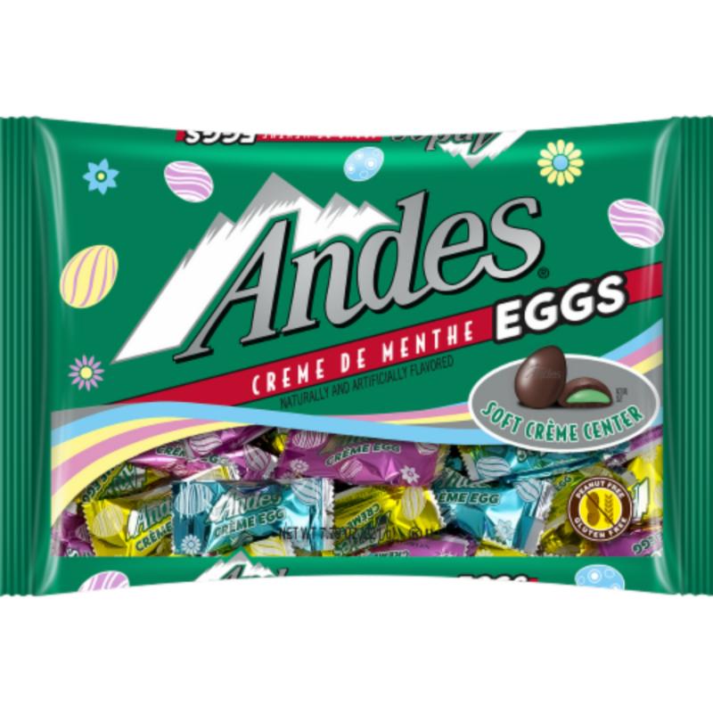 Andes Crème De Menthe Eggs – Easter Chocolate with Refreshing Mint, 7.79 oz Bag