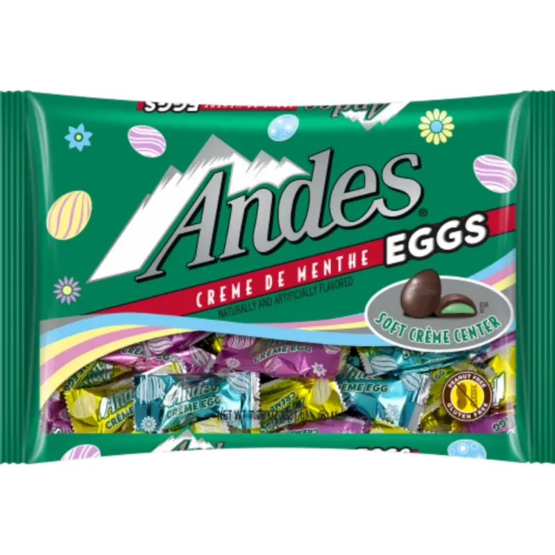 Andes Crème De Menthe Eggs – Easter Chocolate with Refreshing Mint, 7.79 oz Bag