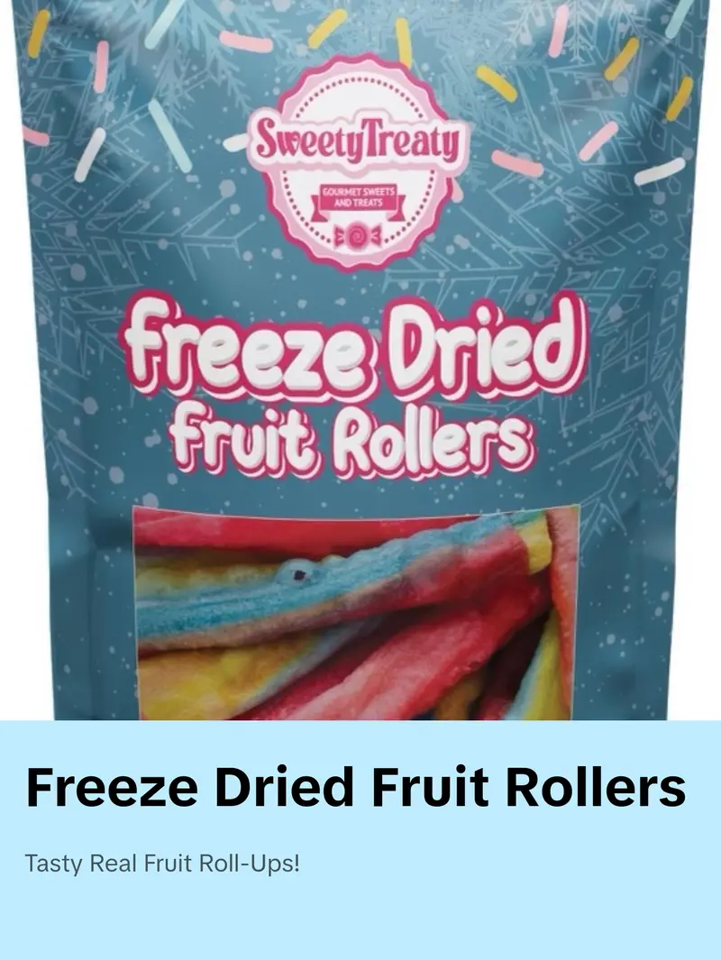Product Introduction of Freeze dried fruit rollups freeze dried candy freeze dried sample pack freeze dried variety Snack Natural fun viral freeze  dried freeze dried candy 3