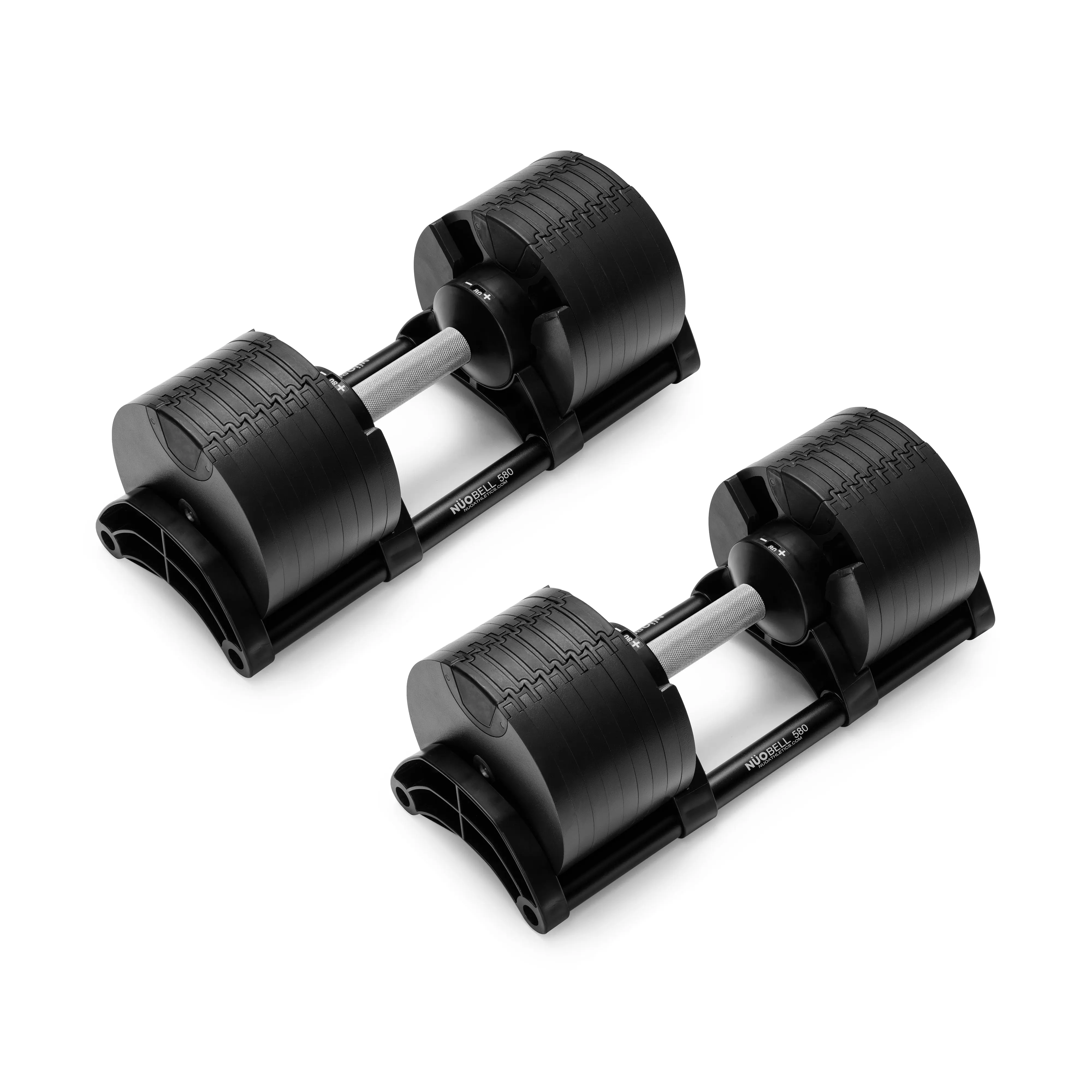 Bells of Steel NÜOBELL Adjustable Dumbbells, Bodybuilding-Inspired Steel Set with Knurled Grip & Quick Twist, 4-80 lbs for Home Gym, Chest Day & Dumbbell Rows, Full Body Workout, Toned Arms, Balanced Shape, Steel Plates