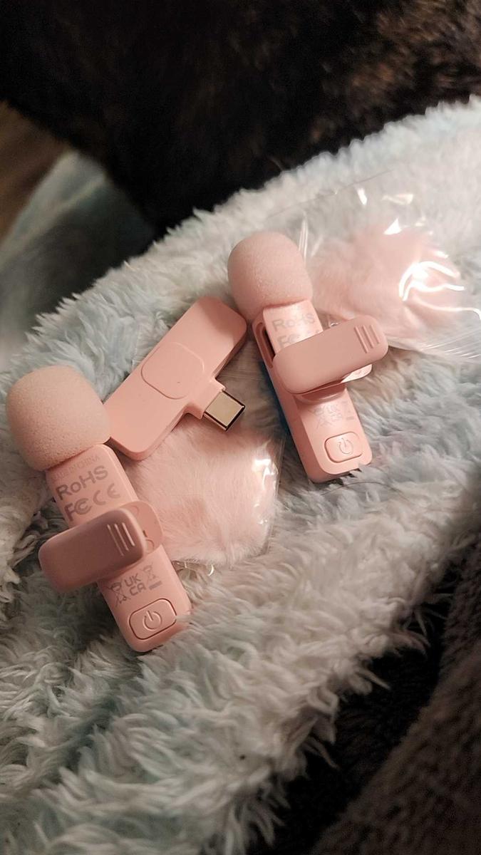 Item: Pink, 2 Microphones+For TypeC port phone devices