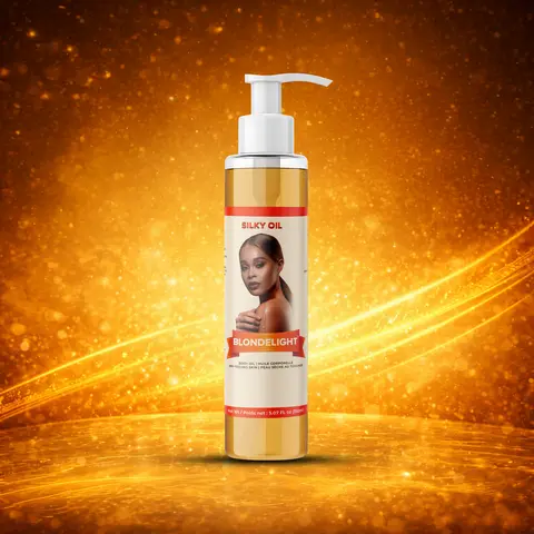 2CHOUKAY Blondelight Silky Botanical Herbal Body Oil - 150ml Cosmetic Body Care Moisturizer, Smoothing, Firming, Youth-Enhancing, Lightweight, Nicely Absorbing for All Skin Types Daily Use