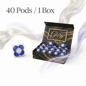 Luxury Scented 4-in-1 Laundry Pods (40 Count) – Anti-Color-Bleed Formula with African Oud Wood Cologne Aroma, Deep Cleaning & Fabric Softening