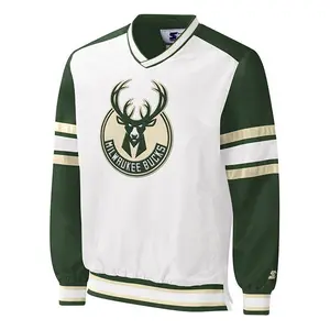 Starter The Recruit Milwaukee Bucks V-Neck Pullover