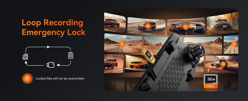 WOLFBOX G840S 12" 4K Mirror Dash Cam with 5.8GHz WiFi & GPS Tracking, Dual Cameras, Night Vision, 32GB Card, 170° Front & 140° Rear Lenses, 24-Hour Parking Monitor, TikTokShopHolidayHaul - Automotive Video Recorder