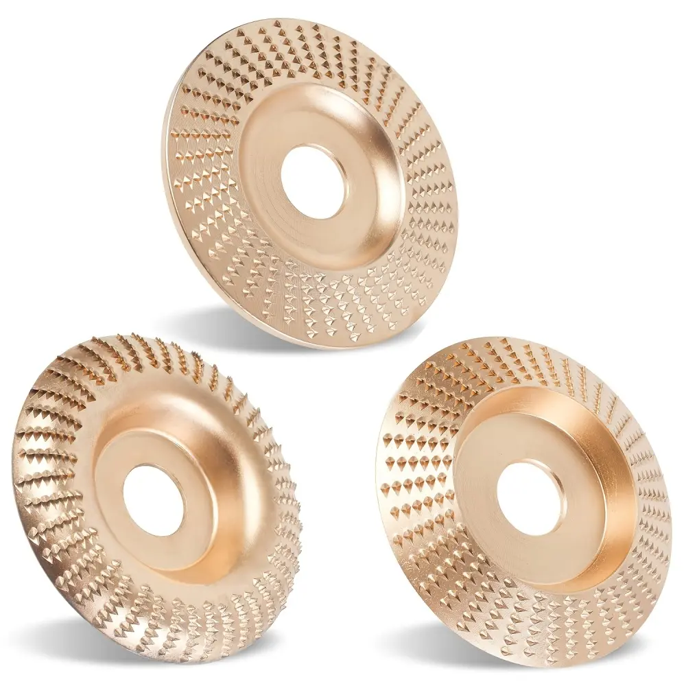 3Pcs Universal Woodworking Sanding Grinding Wheel, 100*16mm High Speed Forming Disc, Household Industrial Wood Processing Tools