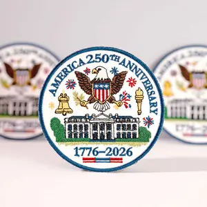 USA 1776–2026 Eagle Patch, America 250th Anniversary Embroidered Patch, Eagle Patch, Iron On Sew On Patch, American Patriotic Gift