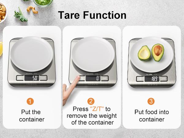 Crownful Digital Food Scale, 11 lb Digital Kitchen Scales Weight Ounces and Grams for Cooking and Baking, 6 Units with Tare Function Kitchenware Crownful Digital Food Scale, 11 lb Digital Kitchen Scales Weight Ounces and Grams for Cooking and Baking, 6 Units with Tare Function Kitchenware