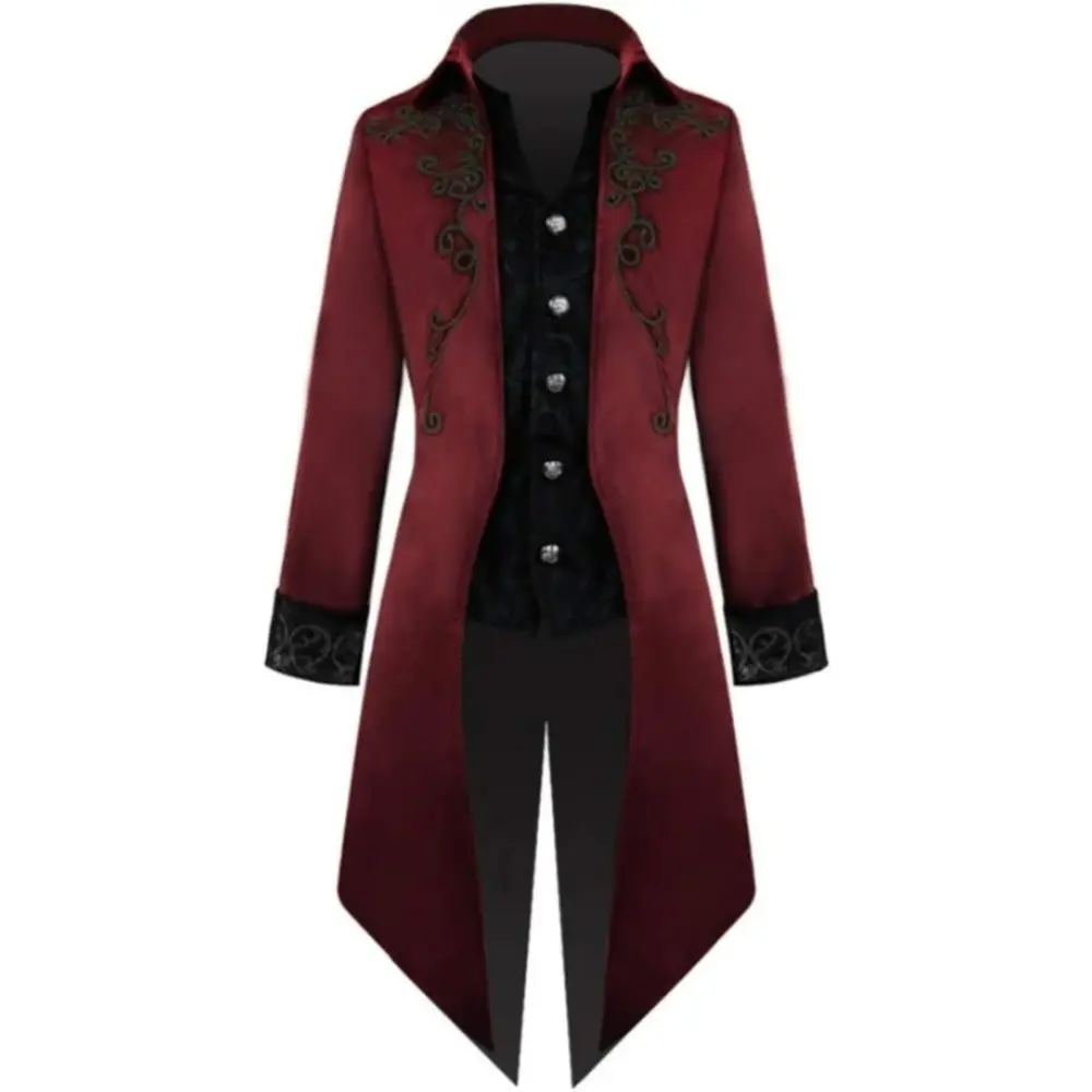 2026 Medieval Steampunk Tailcoat, Victorian Gothic Frock Jacket, Vintage Inspired Outerwear, Cosplay Costume Piece, Theatrical Statement Coat, men casual jacket, men jacket, jacket for men, men outerwear