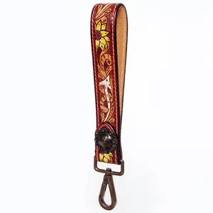 LC-ADWSF122 Genuine Leather Handle Strap For Wristlet Bags