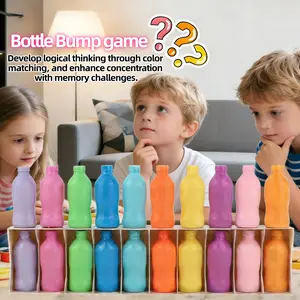 Bottle Collision Game, 1-4 Player Family Fun Toy, Blind Guessing Board Game, Fidget | Funny Items | Blind Box | Sensory Stuff | Toys