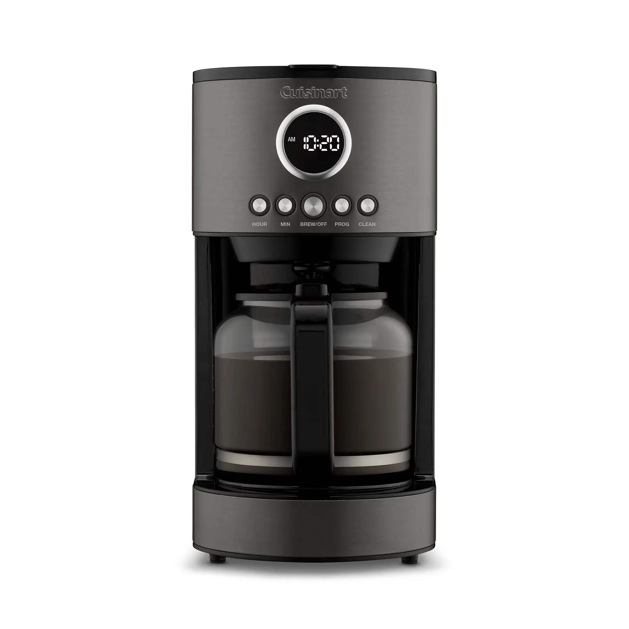 Cuisinart Stainless Steel 12-Cup Coffee Machine, Black DCC-1220BKSWM