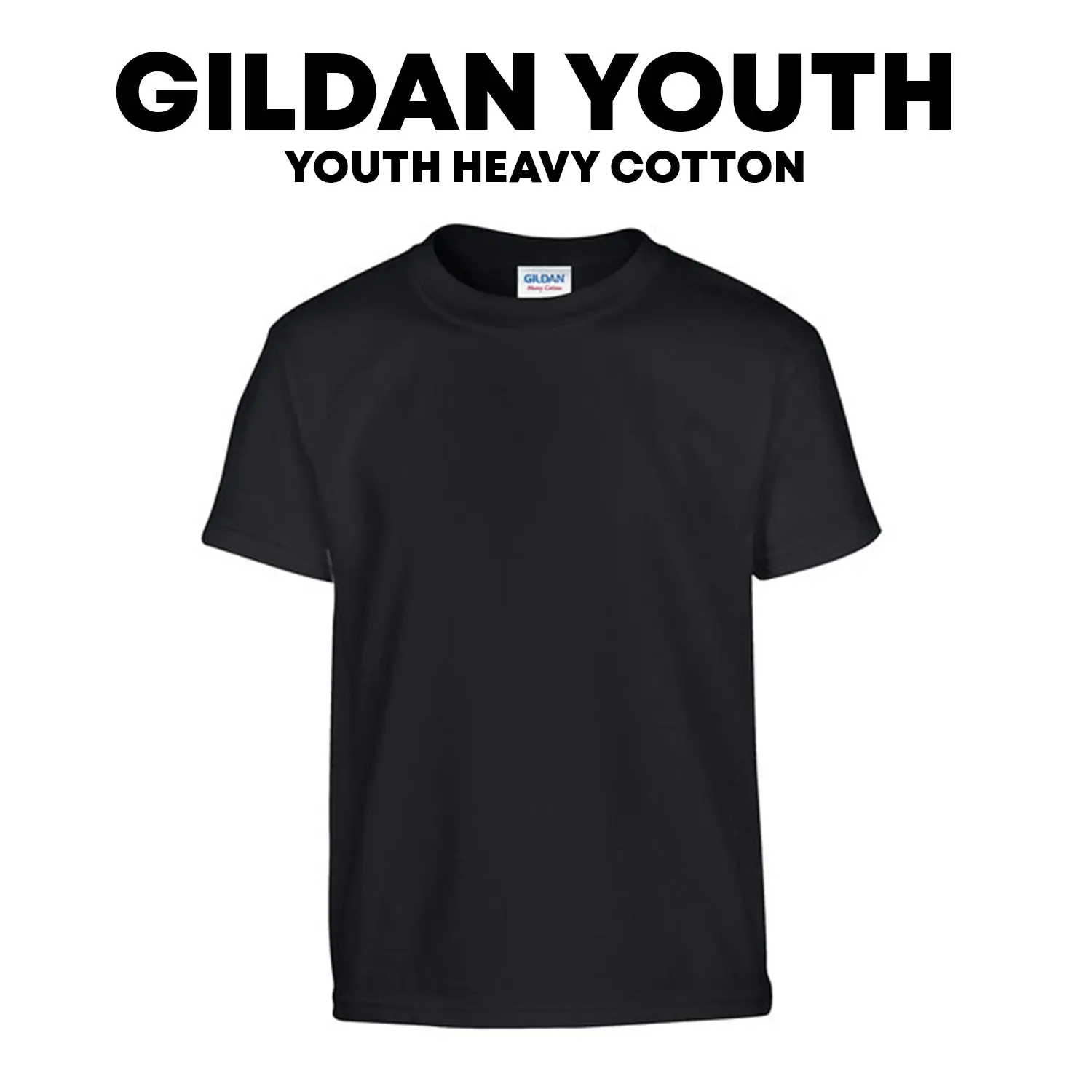 Youth Heavy Cotton™ T-Shirt - Gildan 5000B - Print Size 10" x 13"