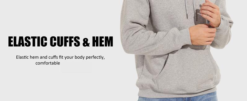 MAGCOMSEN Men's Heavy Hoodie Sherpa Fleece Lined Pullover Thick Spring Winter Hooded Sweatshirt Fallfreshness Outdoorfun