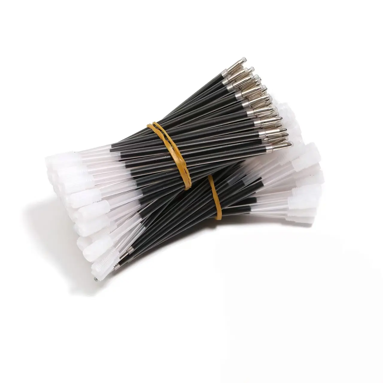 BLACK 010 100PCS Long metal pen refills