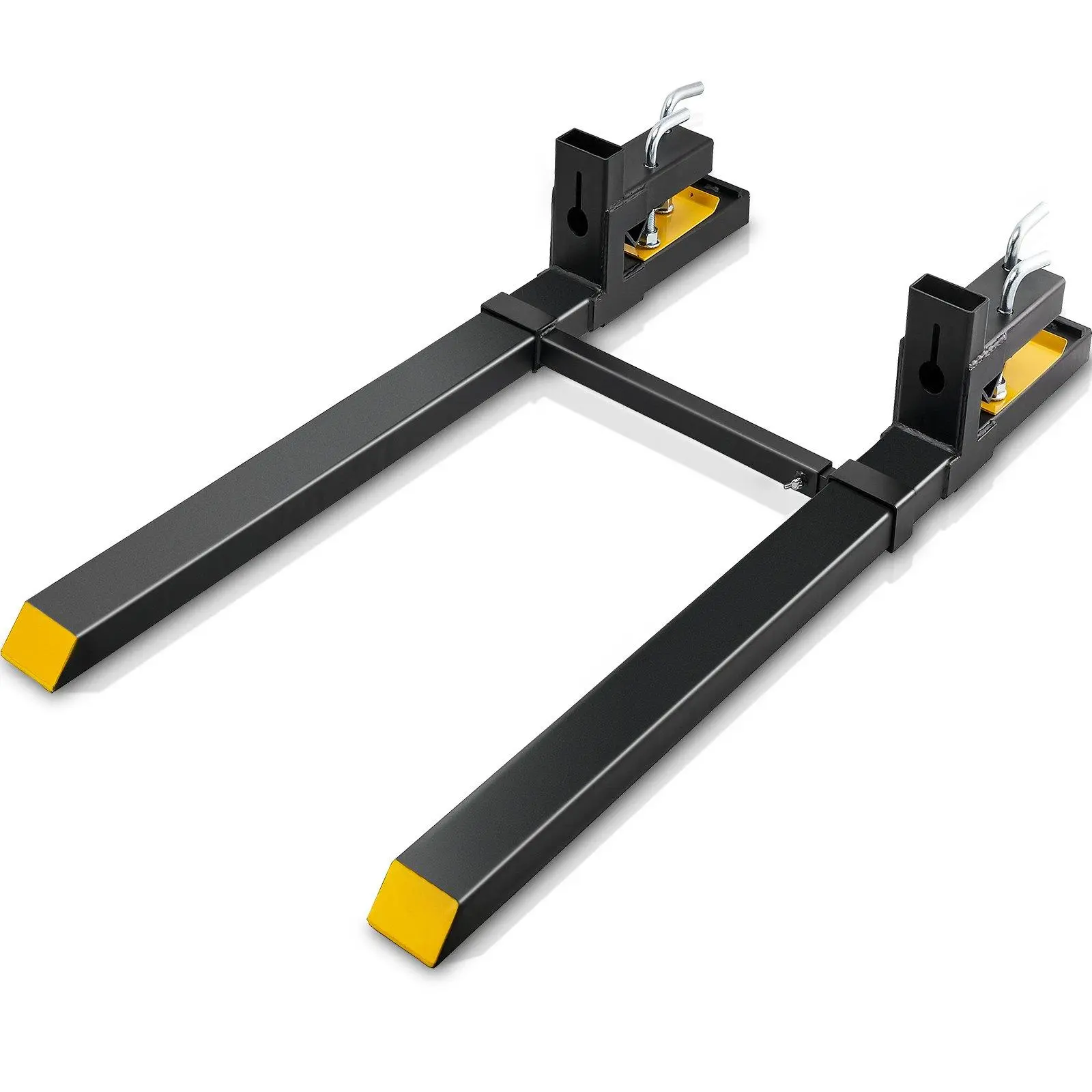 【SummerFinds】VEVOR Pallet Forks, 4000 lbs Clamp on Pallet Forks, 60" Total Length Heavy Duty Pallet Forks with Adjustable Stabilizer Bar, Tractor Bucket Forks for Tractor Attachments, Skid Steer, Loader Bucket VEVOR Super Brand Day