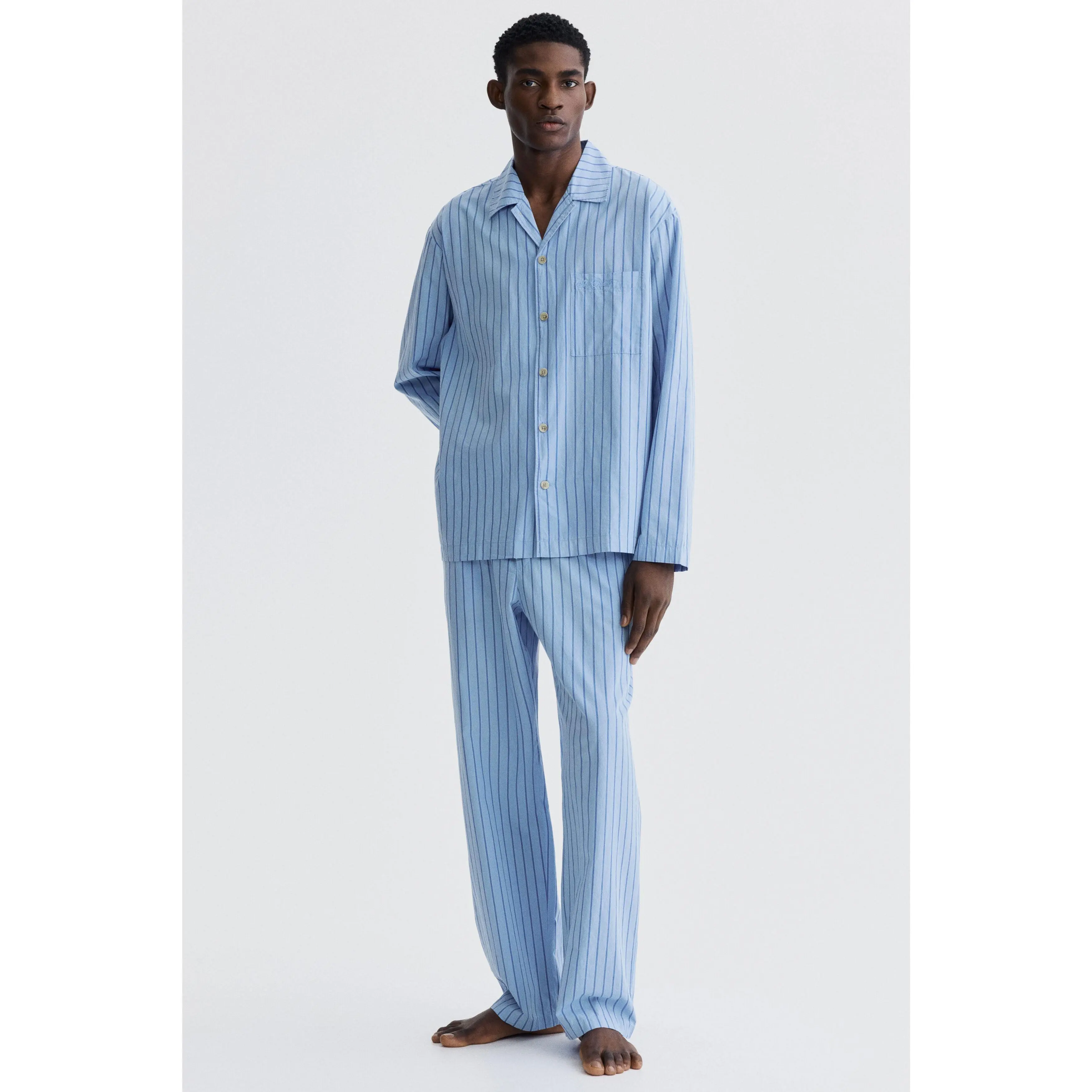 H&M Poplin pyjama shirt and bottoms
