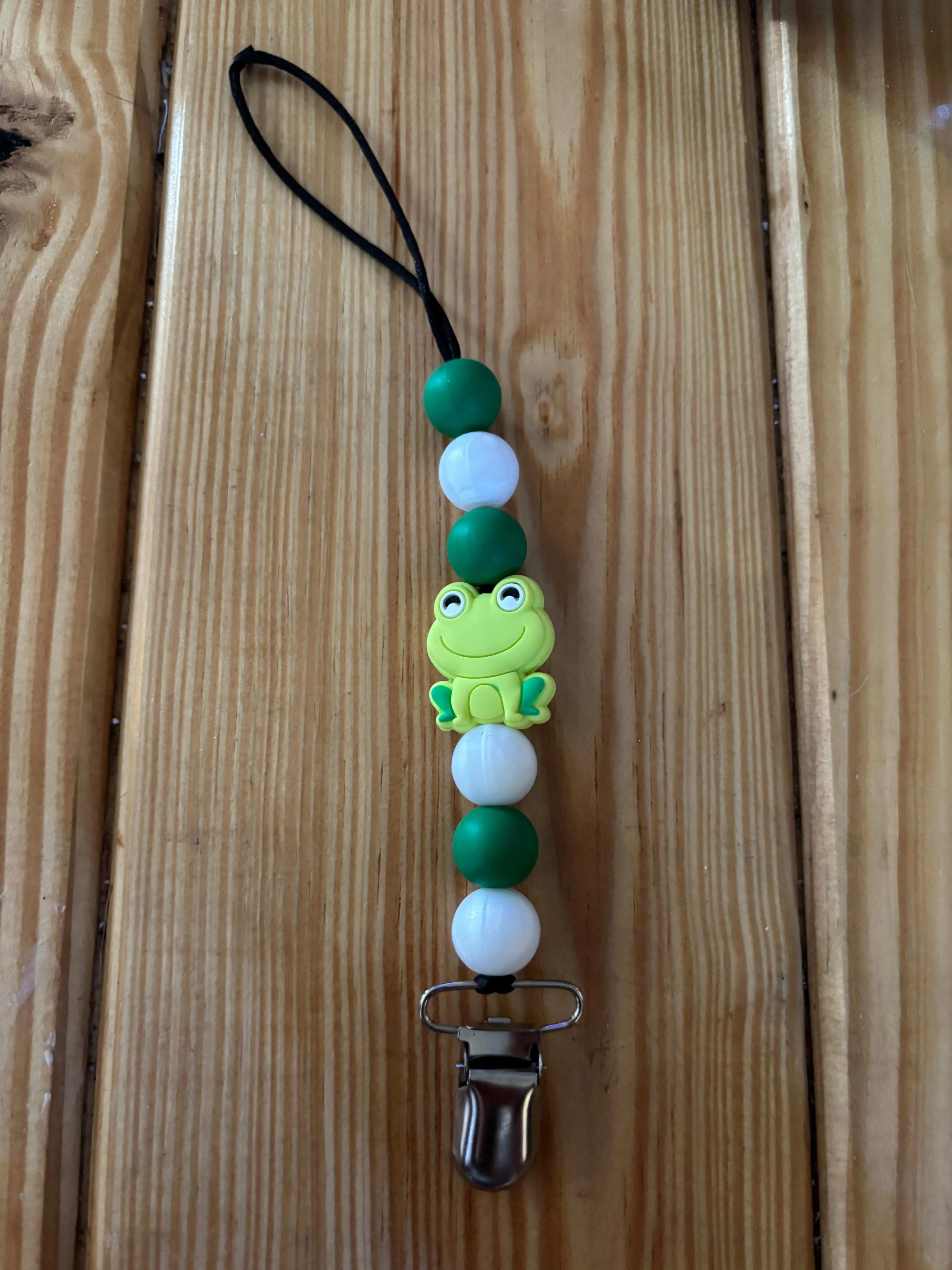 Frog Pacifier Clip