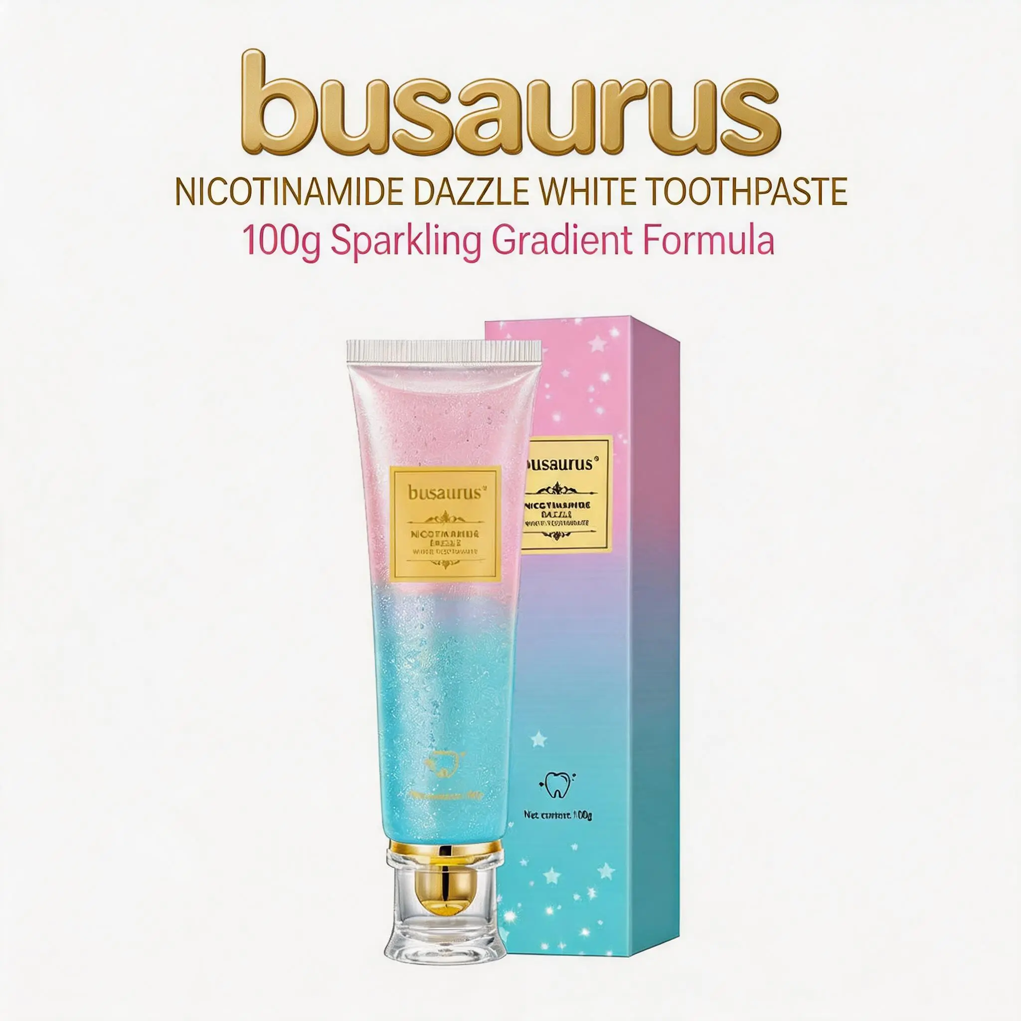 Niacinamide Oral Care Toothpaste for Brightening and Gentle Stain Removal, Fresh Mint Scent for Sensitive Teeth, Rich Foam - 100g, Fragrance, Dental Care Toothpastes, Moisturizing, Stylish Design, Luxury, Teeth Whitening Products, Brightening Toothpaste