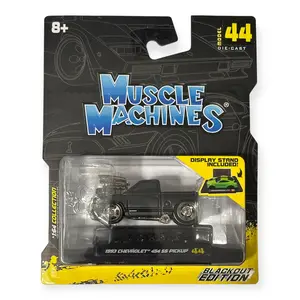 Muscle Machines 1993 Chevrolet 454 SS Pickup Truck – Blackout Edition Model 44 – 1:64 Scale Diecast Collectible – Hot Wheels Alternative