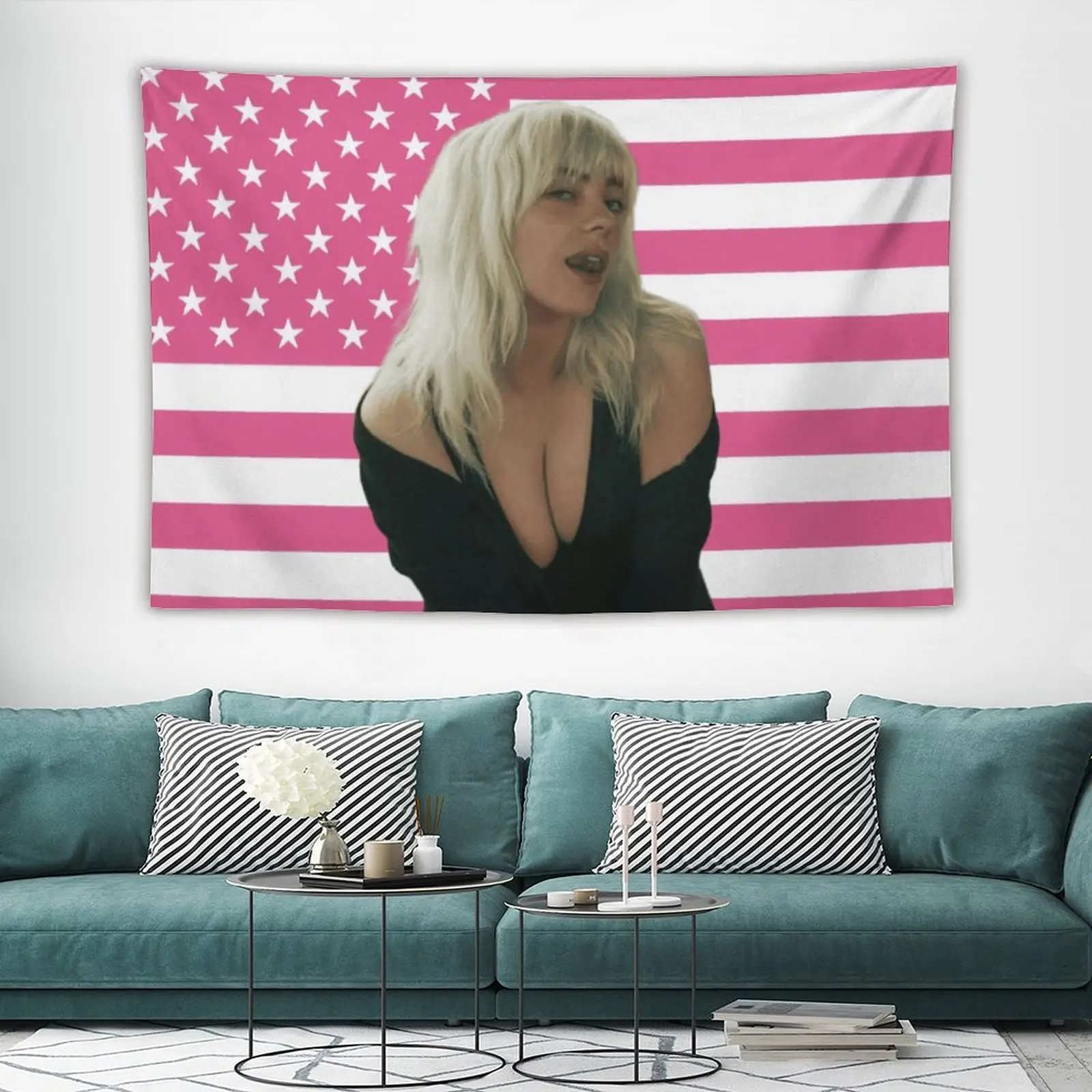 3x5 Foot Decorative Eilish Flag Tapestry Double Stitched Indoor Outdoor College Dorm Room Decoration