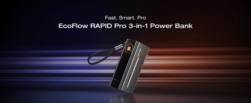 【Exclusive TikTok Gift】EcoFlow Rapid Pro 3-in-1 Power Bank, 10,000mAh Battery Pack with 67W Foldable AC Plug, Detachable USB-C Cable, 45W Fast Recharging, LCD Display, Compatible with Phones, Laptops, and More