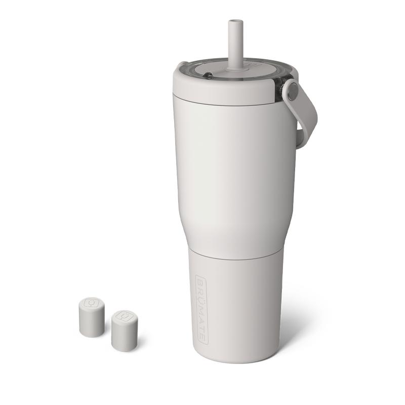 BrüMate Resa 35oz 100% Leakproof Insulated Travel Tumbler + Magnetic Straw Cover 2-Pack Bundle | Cup-Holder Friendly Insulated Tumbler | Built-in Silicone Sleeve and Easy Carry Handle