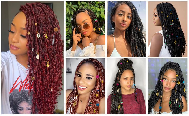 Hair Beads for Women Braided, Hair Jewelry for Locs, Colorful Hair Jewelry for Child, Metal Gold Silver Clips, Gold dreadlock jewelry for women, Hair Accessories for Braids, Gold Hair Cuffs