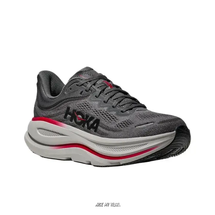 Unisex Dark Grey Road Running Sneakers, Ultra Cushioned Foam Midsole, Breathable Knit Mesh Upper, For Daily Jogging & Long Distance Training
