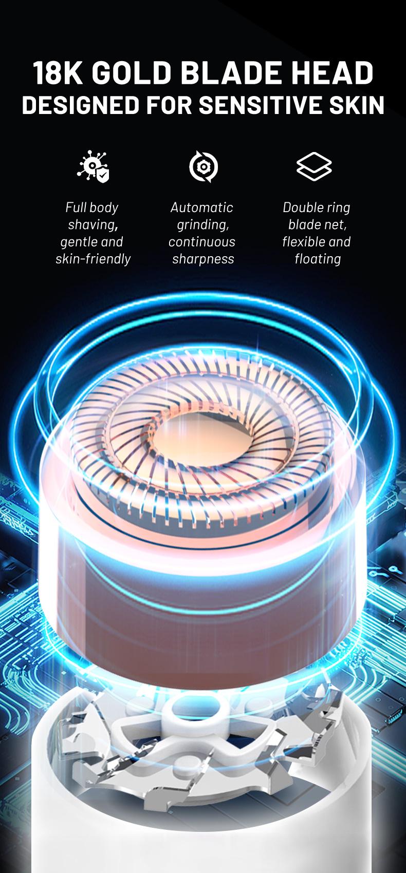 2 in 1 facial & eyebrow hair trimmer,Electric Eyebrow Trimmer, Lip Facial Body Hair Removal Tool, Facial Hair Care Tool, Electric Shaver Women, Eyebrow, Epilator Hair Remover