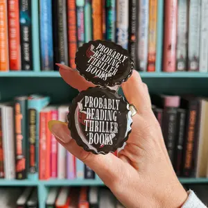 Probably Reading Thriller Books Kindle Grip | Kindle Holder | Kindle Accessories | Phone Holder