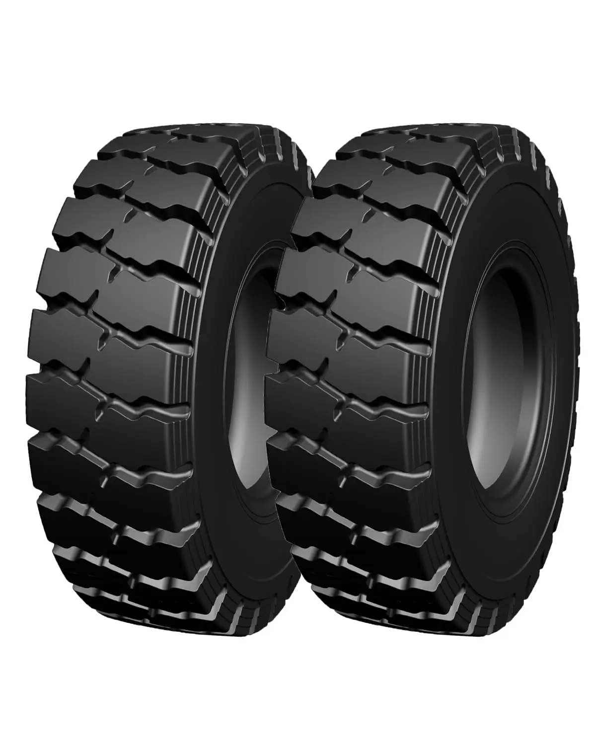 Garvee Set of Two 6.50-10 Heavy Duty Forklift Tire 10 PLY with Tube Flap - Tube Type, 6.50x10 Durable Industrial Forklift Tires