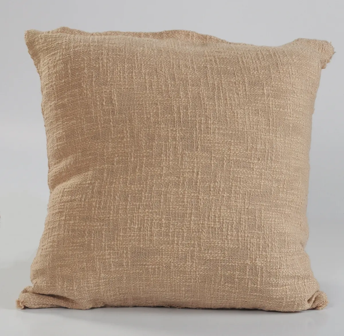 HomeRoots 517095 18 x 18 x 18 in. Brown Geometric Zippered 100 Percent Cotton Throw Pillow - Set of 2