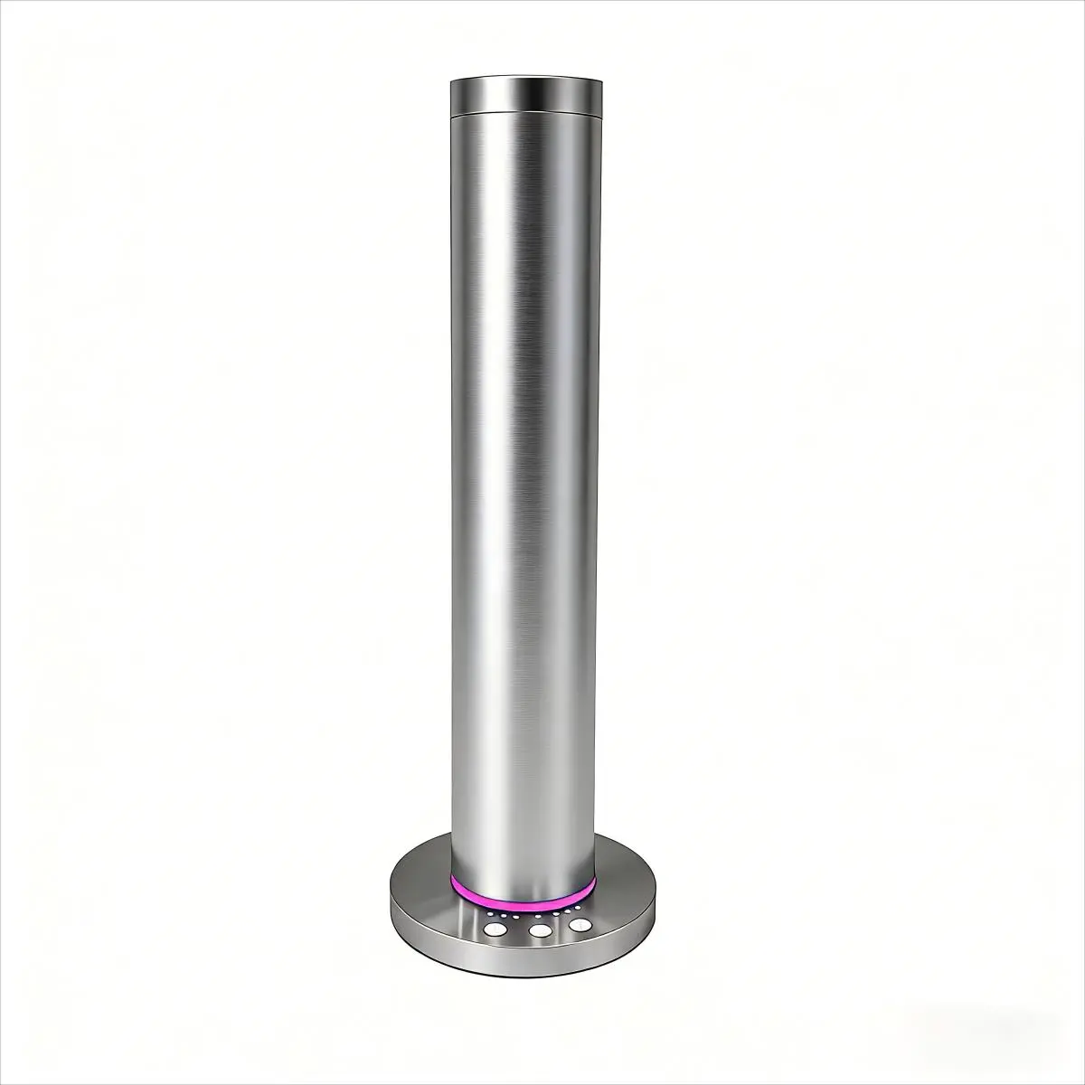 Tall Cylinder Smart Bluetooth Adjustable Luxury Floor-Standing Aroma Diffuser Humidifier - Silent, App-Control, PP & Alloy, Home/Commercial Car Interior Fragrance Air Purifier for Large Rooms, Includes 5 Essential Oil Bottles