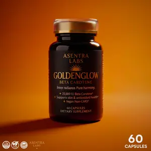 GoldenGlow – Skin Glow & Antioxidant Protection Beta Carotene 25,000 IU Vegan Non-GMO