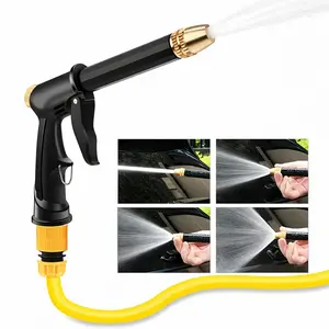 Hydro Jet Water Wand - No Pressure Washer Needed, Heavy-Duty Garden Hose Nozzle Sprayer with Boost Function, Power Car Wash Tool, Leak-Proof Jet Blaster for Driveway Gutter Patio Window Cleaning, Useful Birthday Gift for Husbands Boyfriends Men