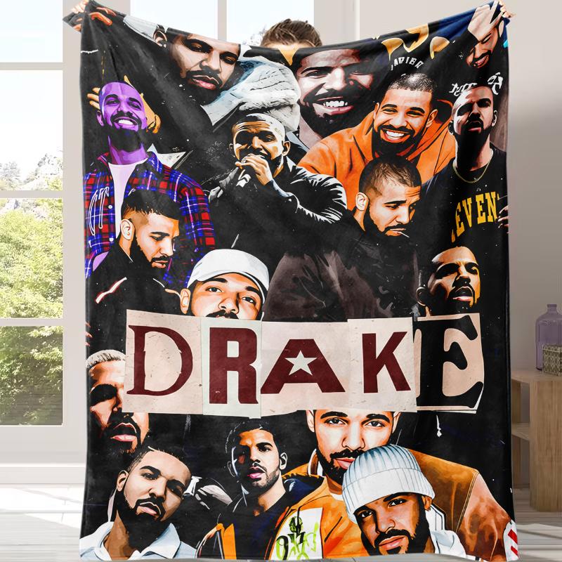 Countdown Sale! Drakes Soft Throw Blanket throw blanket Rapper Singer Album Cover Party Decorations for Bed Sofa Living Room Birthday Holiday Gifts