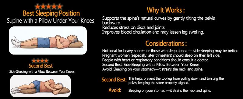 BASF Material Neck Support Pillow for Shoulder & Neck Pain Relief, Nighttime Recovery Pillow