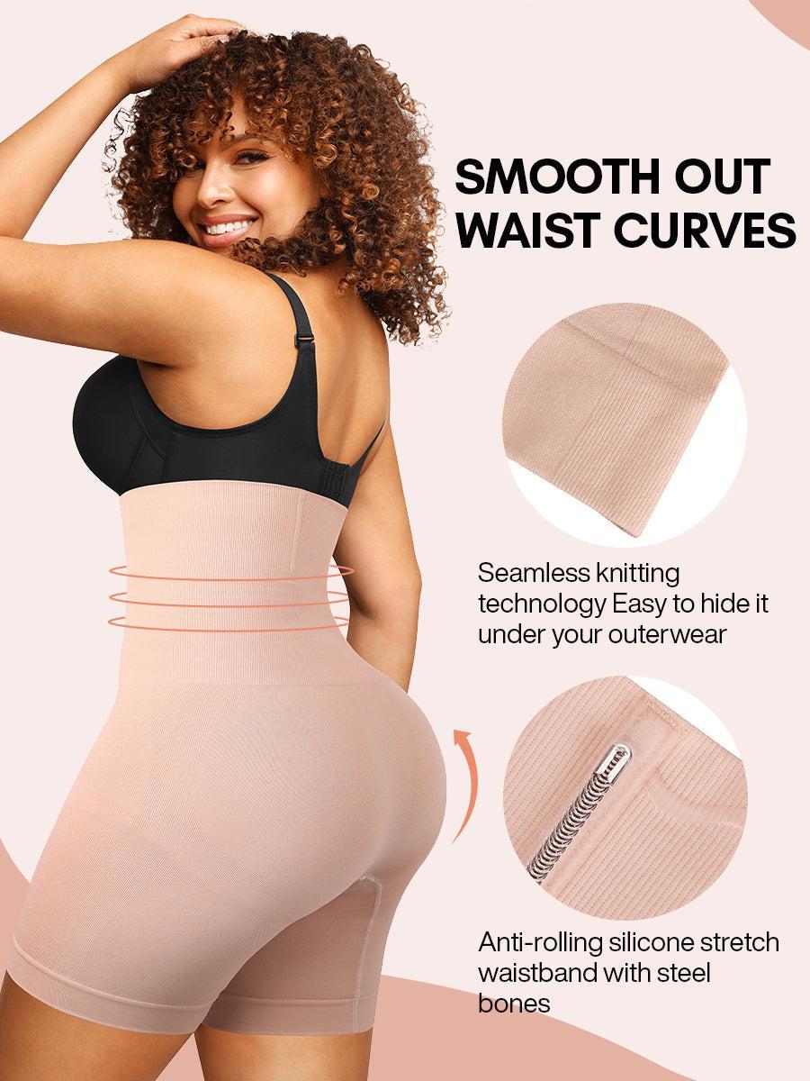 FeelinGirl High-Waisted Mid-Thigh Short  Shaperwear Tummy High Waisted  Tummy Control Panties Seamless Shapewear Comfort Fitted Garment