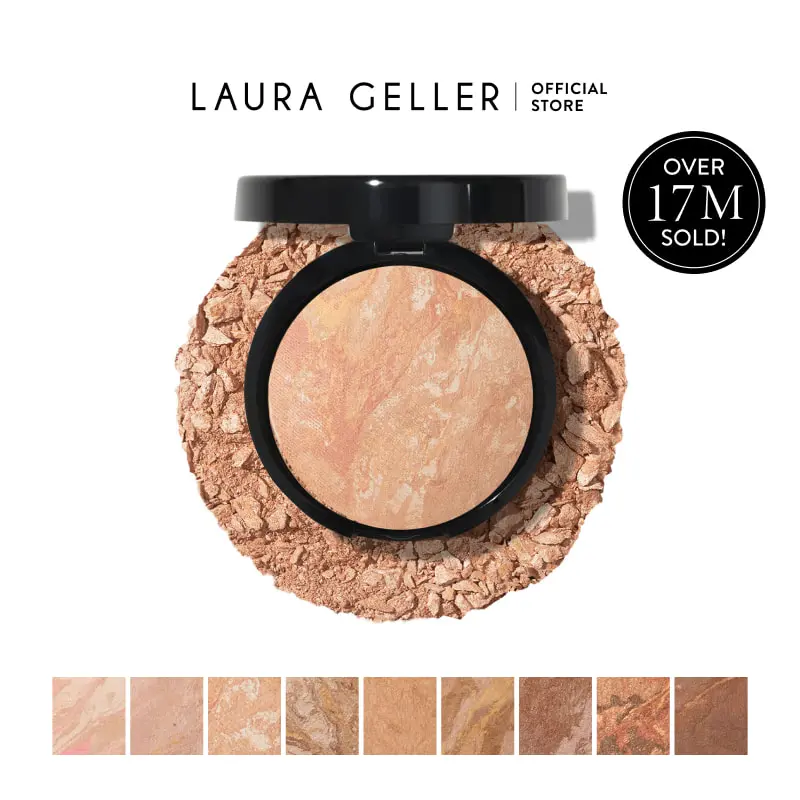Laura Geller Baked Balance-n-Brighten Color Correcting Foundation for Sallow Skin Light to Medium Coverage Dermatologist-Approved Hypoallergenic - Flawless, Makeup
